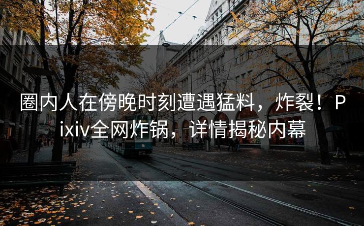 圈内人在傍晚时刻遭遇猛料，炸裂！Pixiv全网炸锅，详情揭秘内幕